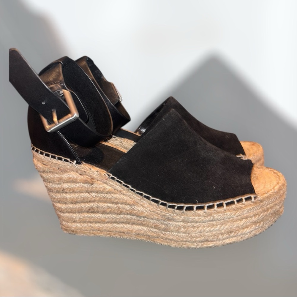 MARC FISHER Suede Wedge Espadrilles NWOB - Picture 5 of 10